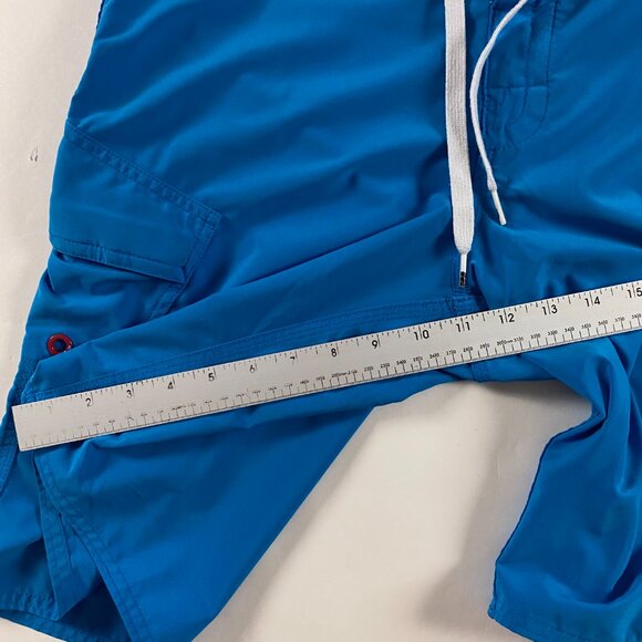 The North Face Board Shorts Size 32 Blue Swim Trunks Shorts Drawstring - Picture 13 of 13
